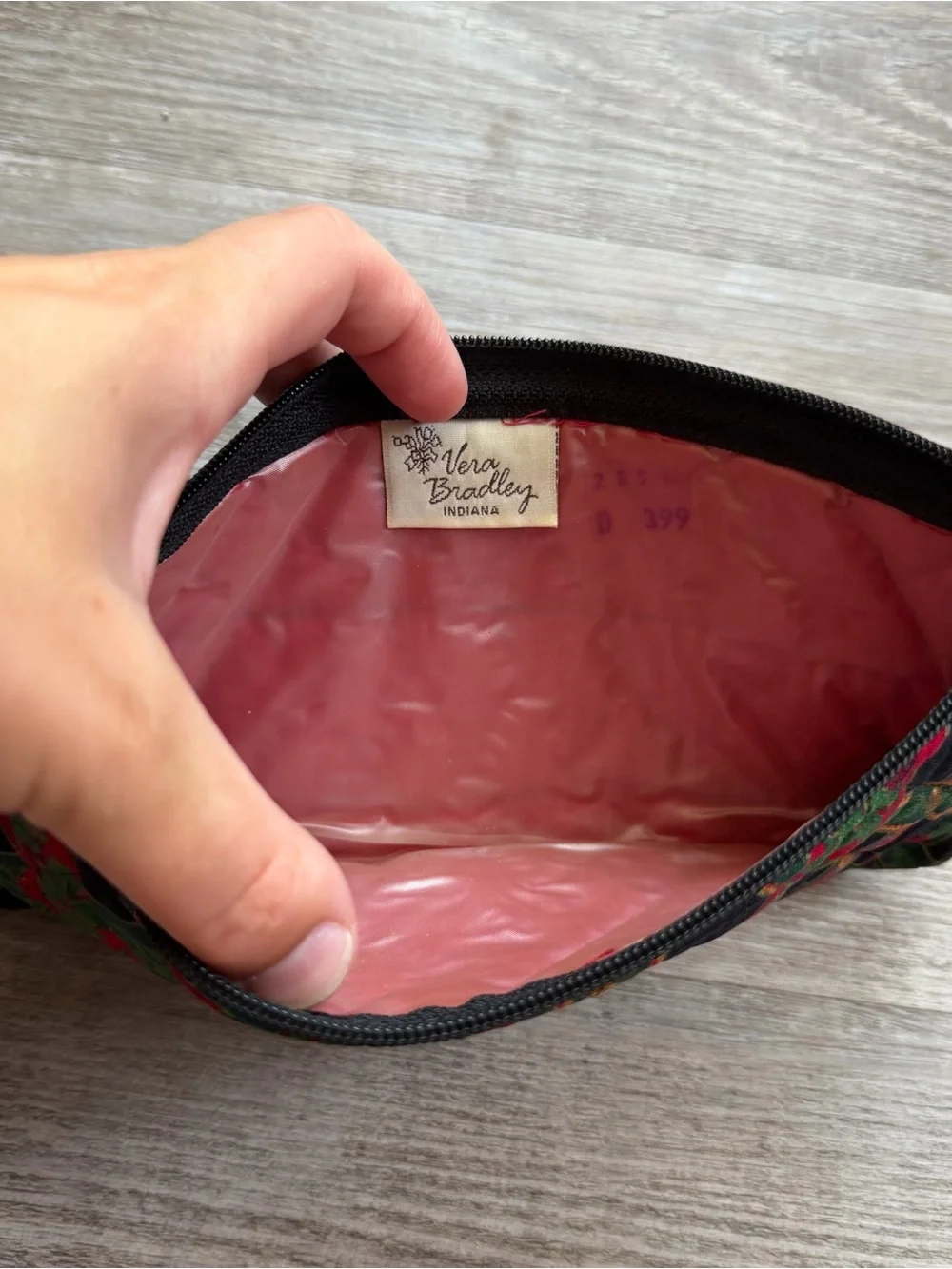 Vintage Vera Bradley Noel Christmas Zipper Pouch